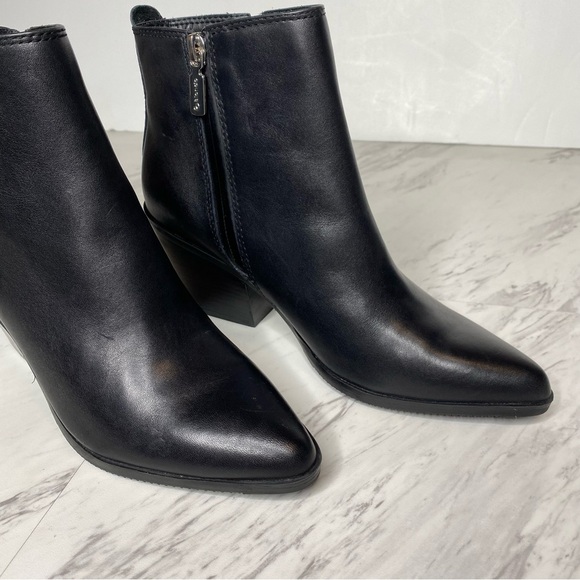 New! Blondo Noor Black Leather Almond Toe Bootie 6 1/2 M - Picture 9 of 15